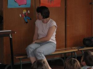 Clément au cours de musique