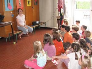 Clément au cours de musique