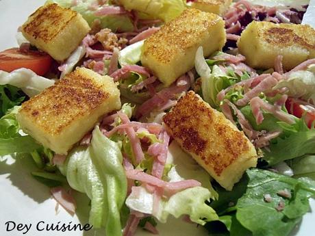 Griesknepfles à l'échalote pour salade gourmande