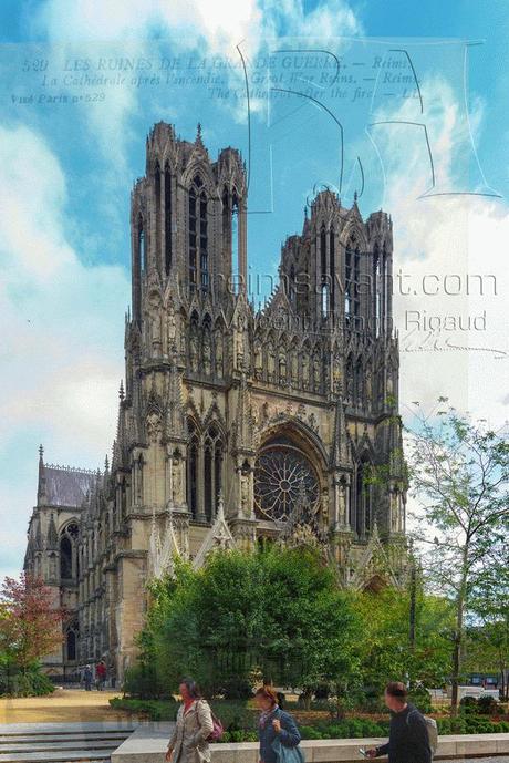 l'incendie de la cathédrale de Reims, le 19 septembre 1914