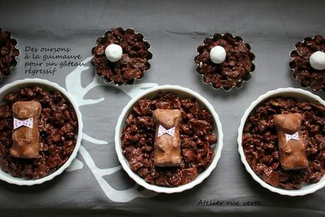 Gâteau régressif, oursons guimauve Photos Atelier rue verte
