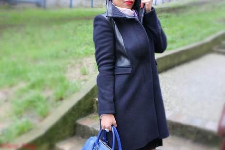Look : le manteau bi matière Zara ! | À Voir