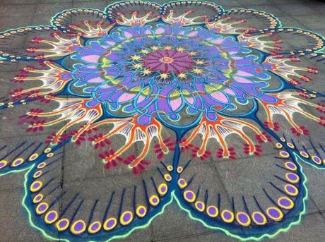 Les peintures de sable de Joe Mangrum