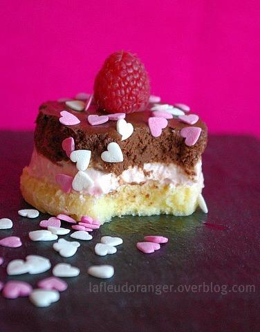 Gâteau au chocolat et framboise : Spécial st valentin
