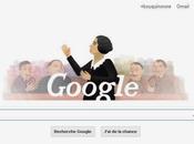Clara Campoamor, féministe femme politique défenseuse droits femme, dans Doodle Google.