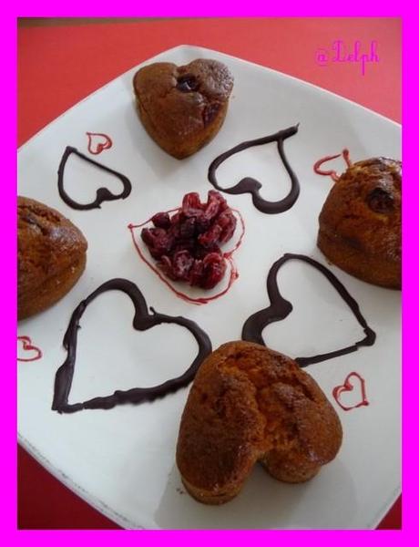 Petits coeurs aux cranberries