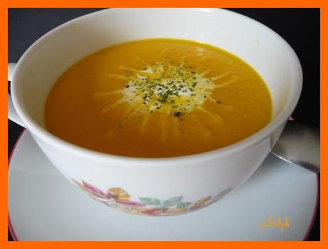 Soupe de carottes au lait de coco