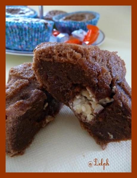 Muffins schokobons et chocolat.