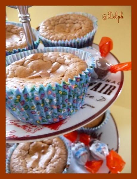 Muffins schokobons et chocolat.