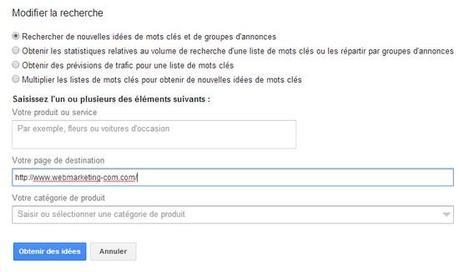google analyse mot clés