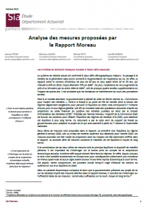 Réforme des retraites : analyse des mesures proposées dans le rapport Moreau