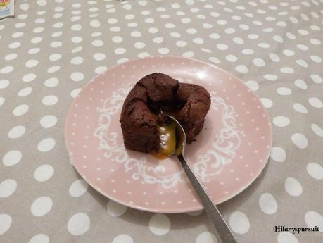 [Spécial Saint Valentin] Moelleux au chocolat et coeur coulant passion-gingembre / Chocolate, passion fruit and ginger lava cake