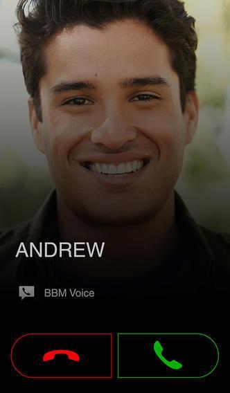 L'App BBM sur iPhone se met à la voix