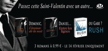 3 romans érotiques à 0,99 le 14 février uniquement promo milady