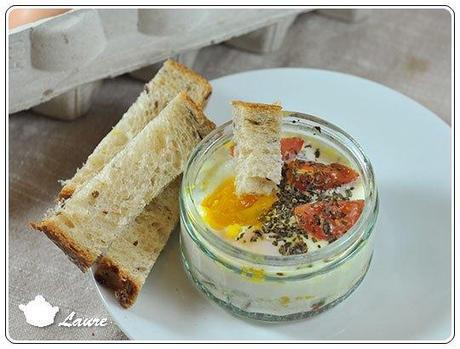 Oeuf cocotte au poivron