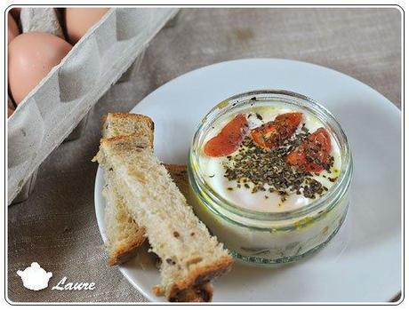 Oeuf cocotte au poivron