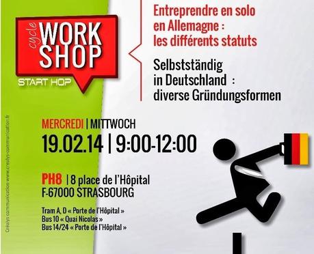Entreprendre en solo en Allemagne dans l'Eurodistrict : Rendez-vous  le 19 février 2014  !