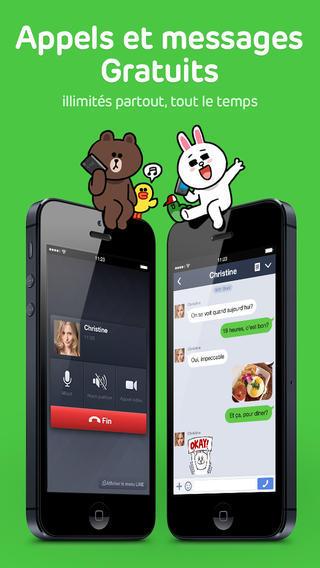 Line, l'App iPhone qui permet de passer des appels GRATUITS adopte le design Flat