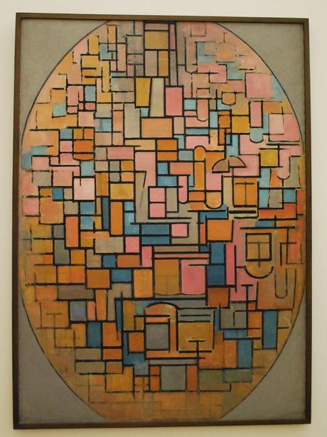 Mondrian Composition in Oval 1914 Amsterdam