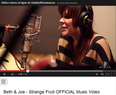 Beth Hart et Joe Bonamassa en studio : Strange fruit.