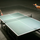 Match de Ping Pong entre Timo Boll et un Robot