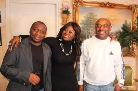 Allain Jules, Ruth Kotto et le Dr. Calvin Thomas Djombe.