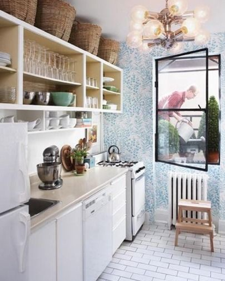 { Pour ou contre } Le papier peint dans la cuisine…?