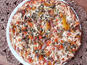 Banc d'essai Pizza légumes grillés flamme Daiya