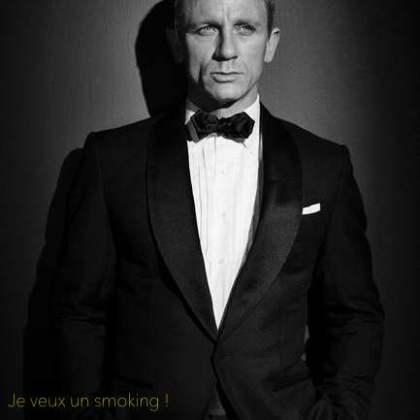Daniel Craig en smoking (Casino Royal)