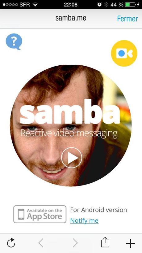 Samba, l'application qui photographie la réaction de vos interlocuteurs quand ils visionnent vos vidéos 