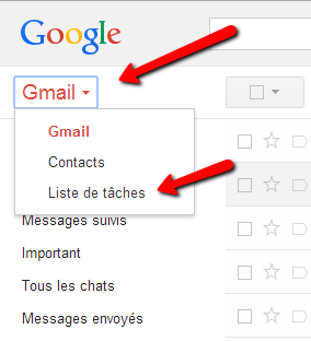 Accéder au gestionnaire de tâches dans Gmail