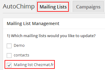 autochimp Mailchimp : Newsletter améliorée!