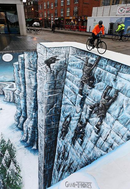 Street-art : Le mur de Game of Thrones à Londres est impressionnant !