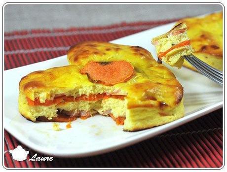 Patate douce au saumon