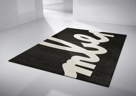 Typographic rugs by Linus Dean