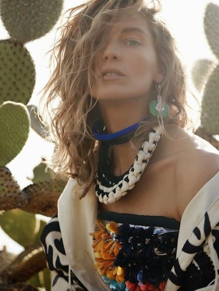 La shooting de Daria Werbowy pour le Vogue UK du mois de Mars...