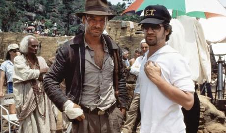 Harrison Ford et Steven Spielberg sur le tournage du temple maudit ... 