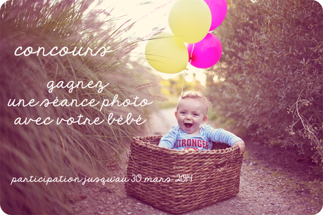 Concours gagnez une séance photo en famille avec votre bébé