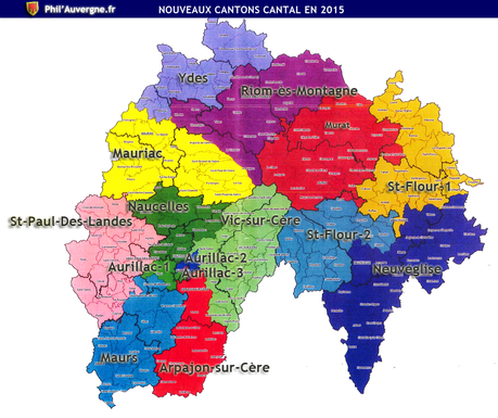 Les 15 nouveaux cantons dans le Cantal en 2015 À Découvrir