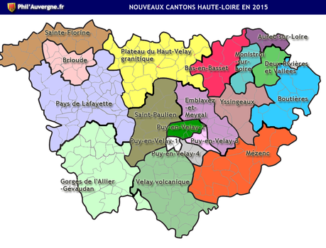 Les 19 nouveaux cantons de la HauteLoire en 2015 Paperblog