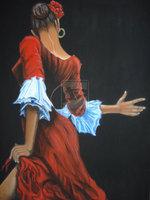 Flamenco dancer by palemoonwolf