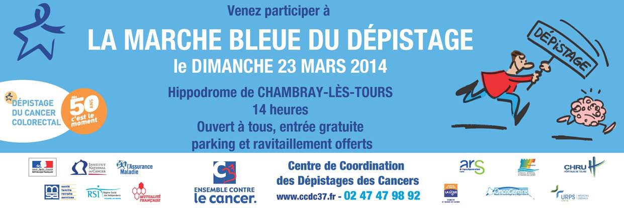 MARS BLEU : Mobilisation en Indre-et-Loire contre le CANCER COLORECTAL – CHRU Tours