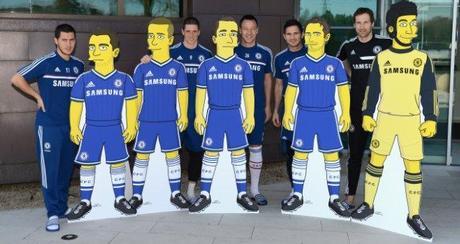Chelsea en collaboration avec « Les Simspsons »