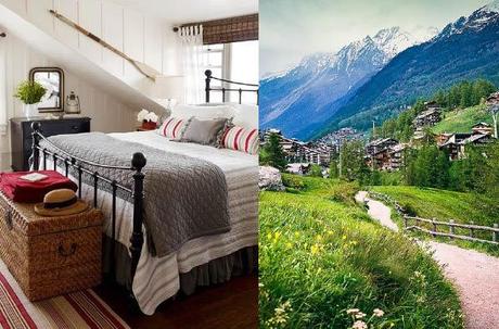 Chambre à coucher inspirée de la Suisse
