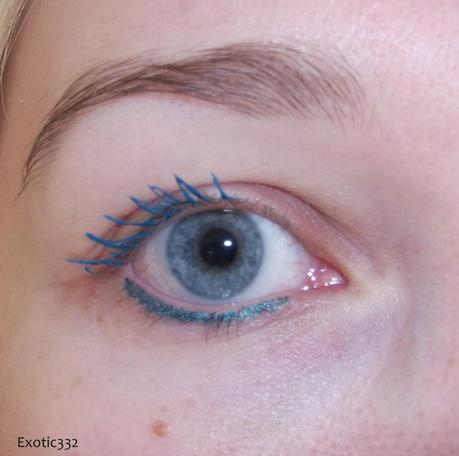 Mascara Colossal Colorshok en turquoise electric de Gemey Maybelline