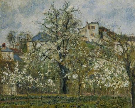PISSARRO-Le-jardin-de-Maubuisson,-Printemps,-Pontoise-1877,-Musée-d'Orsay