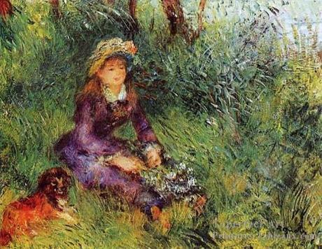 Les impressionnistes en privé, 100 chefs-d’oeuvres de collections particulières, au Musée Marmottan-Monet (Paris 16) Madame Renoir et son chien, Renoir