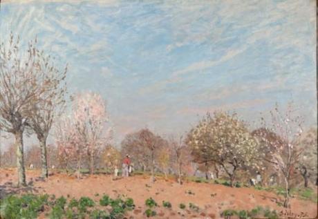 Les impressionnistes en privé, 100 chefs-d’oeuvres de collections particulières, au Musée Marmottan-Monet (Paris 16) sysley-pommiers-en-fleurs-louveciennes