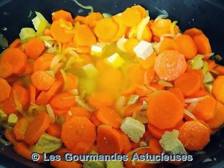 Tofu aux carottes et aux pommes de terre