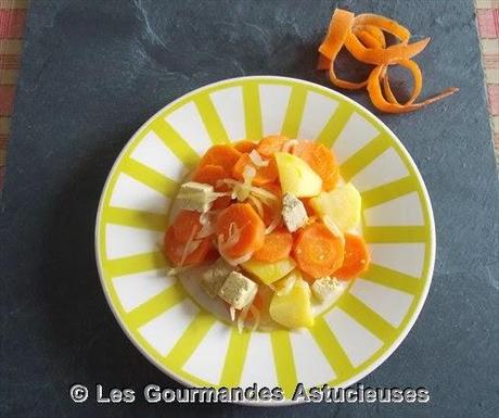 Tofu aux carottes et aux pommes de terre